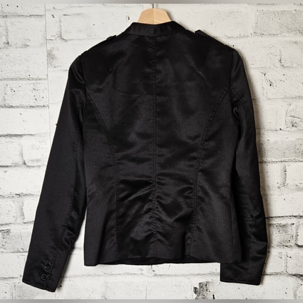 MICHAEL Michael Kors Black Button Front Blazer Womens Small - Picture 2 of 7